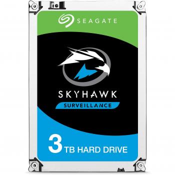 Seagate SkyHawk AI, 3 TB, Unità Disco Interna per Applicazioni di Sorveglianza, Unità SATA 6 GBit/s, 3.5, Cache 64 MB per Sistemi con Videocamere DVR e NVR, 3 Anni di Servizi Rescue (ST3000VX010)