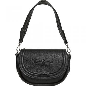 Bolso Crisha Negro Casual en Poliuretano