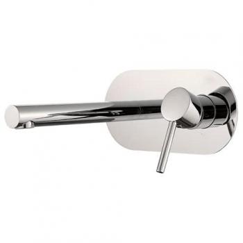 VALAZ Grifo de lavabo empotrado redondo monomando cromado Serie Duero