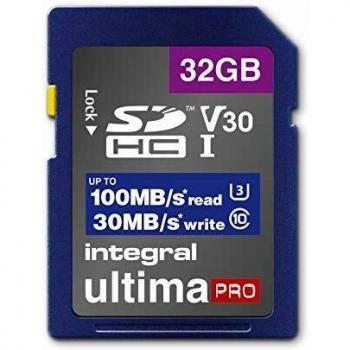 Integral INSDH32G-100V30 32GB SD Card UHS-I U3 Class 10 V30