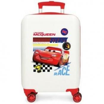Maleta Cabina Disney Cars 50 cm Blanco Rígida