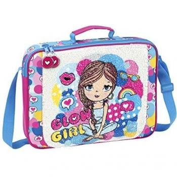 Safta Maletín Glowlab Lentejuelas Oficial Para Ordenador 380x60x280mm