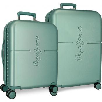 Juego de maletas Pepe Jeans Highlight Verde 55 y 70 cm