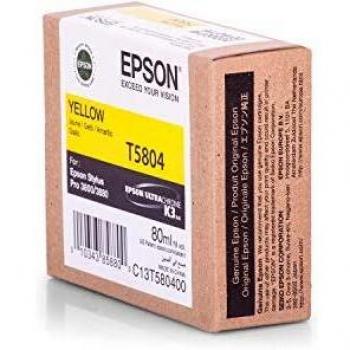 Epson Stylus Pro 3800 80ml Yellow (Yellow) T5803 Ink Cartridge