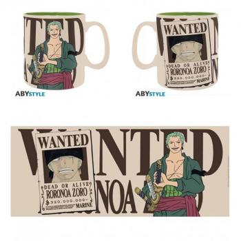 Taza One Piece Zoro Wanted 460 ml