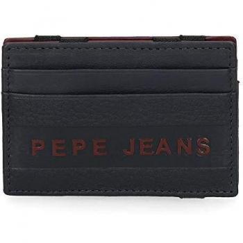 Billetero Pepe Jeans Raise Azul Piel 9,5x6,5x1 cms