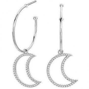 Pendientes Aro Luna Plata ITEM-SEA-101-009-UU