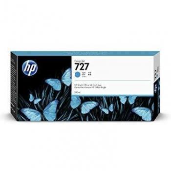HP 727 Cyan Original High Capacity Ink Cartridge, compatible with HP DesignJet T2500, T1500 & T900 and HP 727 Printhead DesignJet