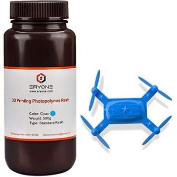 Eryone 405nm UV Resin for DLP/LCD 3D Printer Photoresin Translucent 0.5kg (F-Cyan)