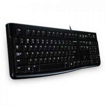 Logitech K120 Tastiera con Cavo per Windows, Layout Tedesco QWERTZ