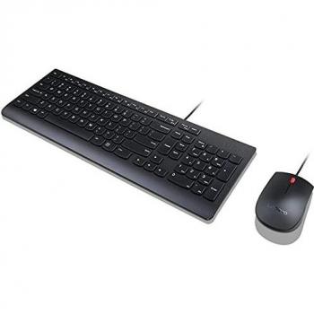 Lenovo 4X30L79886 Tastiera e Mouse USB AZERTY Francese Nero
