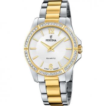 Reloj De Mujer Festina Mademoiselle F20594/1 Con Esfera Plateada
