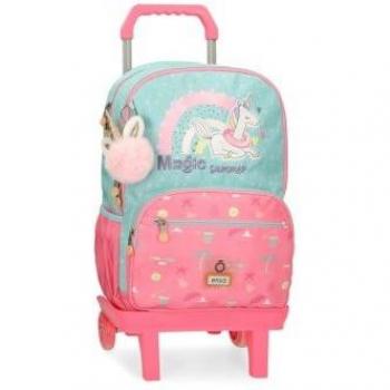Mochila Escolar Enso Magic Summer con Carro Multicolor