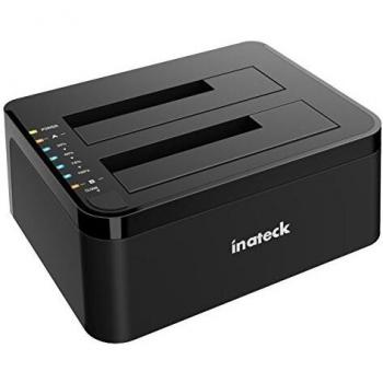 Stazione di Docking Inateck Dual Bay per HDD e SSD 2.5/3.5 con USB‑C UASP