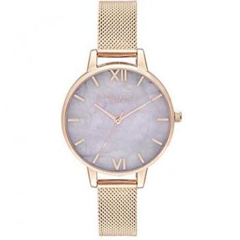 Olivia Burton Reloj Analógico para Mujer de Cuarzo con Correa en plástico OB16SP16