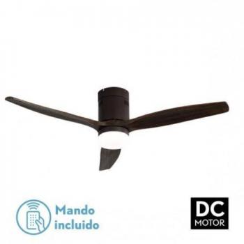Ventilador de Techo DC Aguilon 18W Marrón 3 Aspas Roble 5 Velocidades con Control Remoto y Temporizador