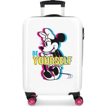 Maleta de cabina infantil Disney Minnie Sé Tú Misma rígida con capacidad de 34L