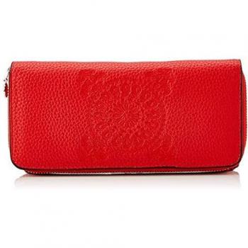 Monedero Alargado Desigual Soft Bandana Maria, Rojo Fuerte