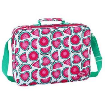 Cartera Blackfit8-Undefined, Color Rosa y Verde Fluor, 38 cm