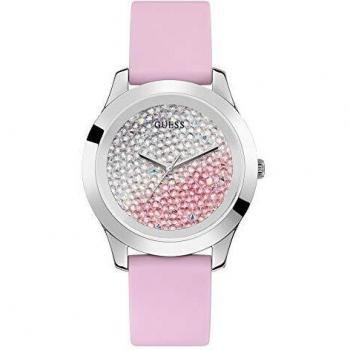 GUESS Reloj Analógico para Mujeres de Cuarzo con Correa en Silicone W1223L1