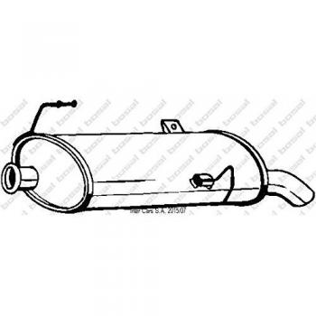 Panela de escape traseira BOSAL 190-505