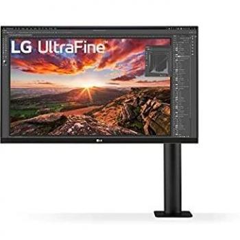 LG 27UN880 UltraHD 4K ERGO Monitor 27 LED IPS HDR 400, 3840x2160, AMD FreeSync 60Hz, HDMI 2.0 (HDCP 2.2), Display Port 1.4, USB-C, USB 3.0, Audio Stereo 10W, AUX, ERGO Stand, Flicker Safe, Nero