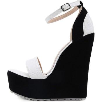 Zapatos de mujer Eilyken con punta abierta y cuñas de plataforma