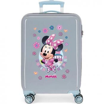 Joumma Bags. Maleta de cabina Minnie Super Helpers rígida azul claro