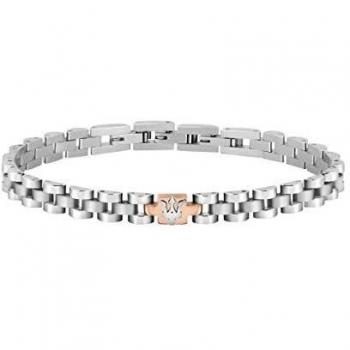 Maserati Pulsera de acero inoxidable para hombres JM219AQH17