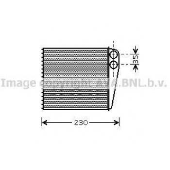 Permutador de Calor PRASCO VNA6229 para Aquecimento do Habitáculo