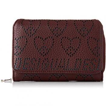 Billetera Desigual True Love Maria Mini, Mujer, Rojo (Ruby Wine), 9.5x3.5x14 cm