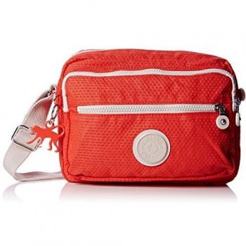 Kipling Deena BPC Bolso Bandolera, Color Rosa (Dots Coral Rose)