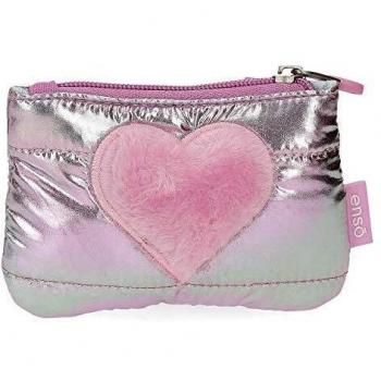 Enso Fancy Monedero Rosa 11,5x8x2,5 cms Poliéster