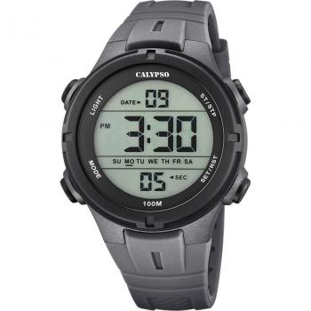 Reloj Calypso K5837/4 Negro Correa De Caucho
