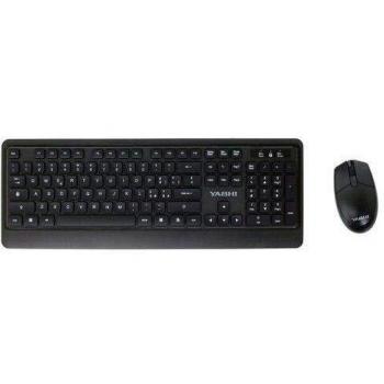 Yashi Professional Multimedia Soft Keyboard & Mouse Wireless Kit Black