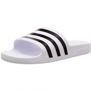 Chinelos Adidas Adilette Aqua Branco e Preto