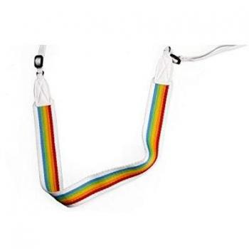 Correa plana para cámara Polaroid Arco Iris Blanco