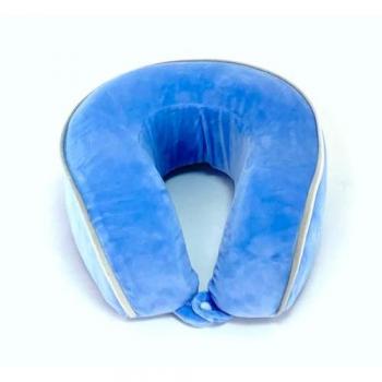 Coshano Almohada de Viaje para Cuello Cervical Oficina Avión Tren Coche Azul