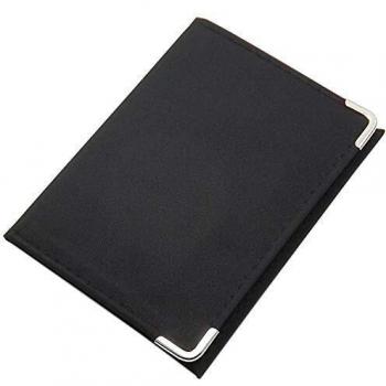 Tarjetero para documento de Identidad y Tarjeta de crédito en 2 Varios diseños en Color de Negro (Modelo 1 / sin Folio)