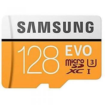 Samsung Memorie MB-MP128GA EVO Scheda MicroSD da 128 GB, UHS-I, Classe U3, Fino a 100 MB/s, Adattatore SD Incluso