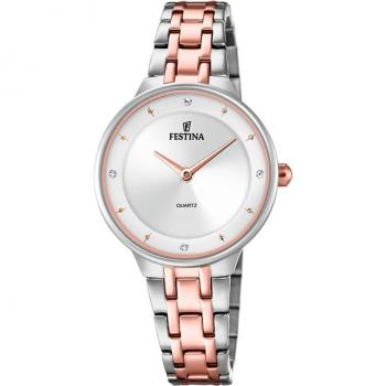Reloj De Mujer Festina Mademoiselle F20626/1 Con Esfera Plateada