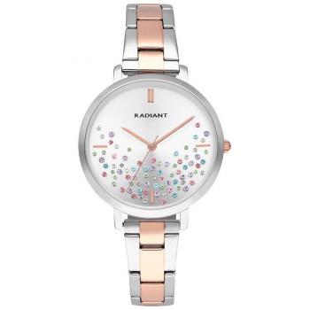 Radiant Elegancia 36mm – Reloj de Cuarzo con Correa de Acero Inoxidable