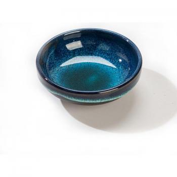 Calentador de té japonés de cerámica con soporte para vela