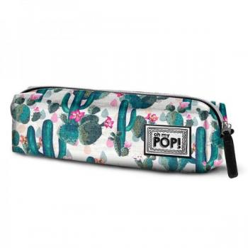 Estuche portatodo cuadrado OhMyPop 'Cactus'