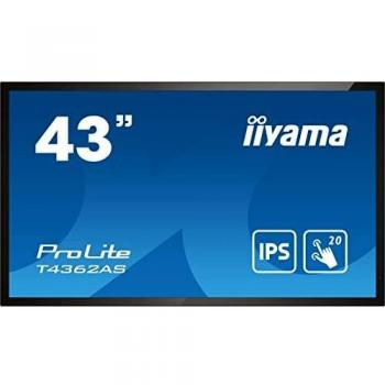 Iiyama T4362AS-B1 visualizzatore di messaggi Pannello piatto interattivo 108 cm (42.5) IPS 500 cd/m² 4K Ultra HD Nero Touch