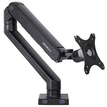 Fleximounts F9 Supporto Monitor da Tavolo Inclinabile in Alluminio Girevole 360° Supporto per Schermo Piatto TV LED LCD da 10-30 (25-76 cm) capacità di Carico Fino a 9 kg