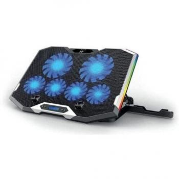 Ewent EW1260: Supporto Ventilatore Silenzioso per PC 17 con LCD e 7 LED RGB