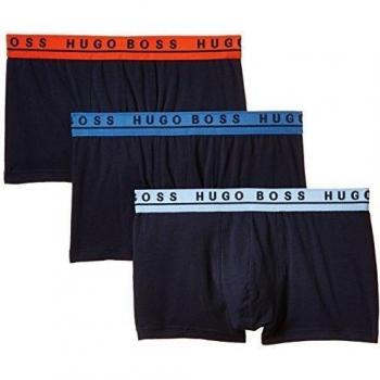 BOSS Hugo Boss Boxer 3P FN Solid 10146061 01-Calzoncillo Hombre    Mehrfarbig (Open Miscellaneous 983) Large