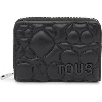 Billetera Tous pequeña T bold negra