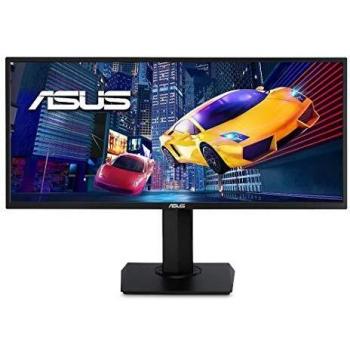 ASUS VP348QGL Monitor – 34-inch, UWQHD (3440 x 1440), 21:9, HDR-10, FreeSync™, Wall Mountable, Ergonomic Design, PiP/PbP, Flicker Free, Blue Light Filter